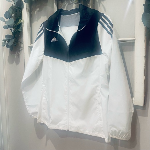 Adidas Women's Black and White Jacket - Picture 5 of 14